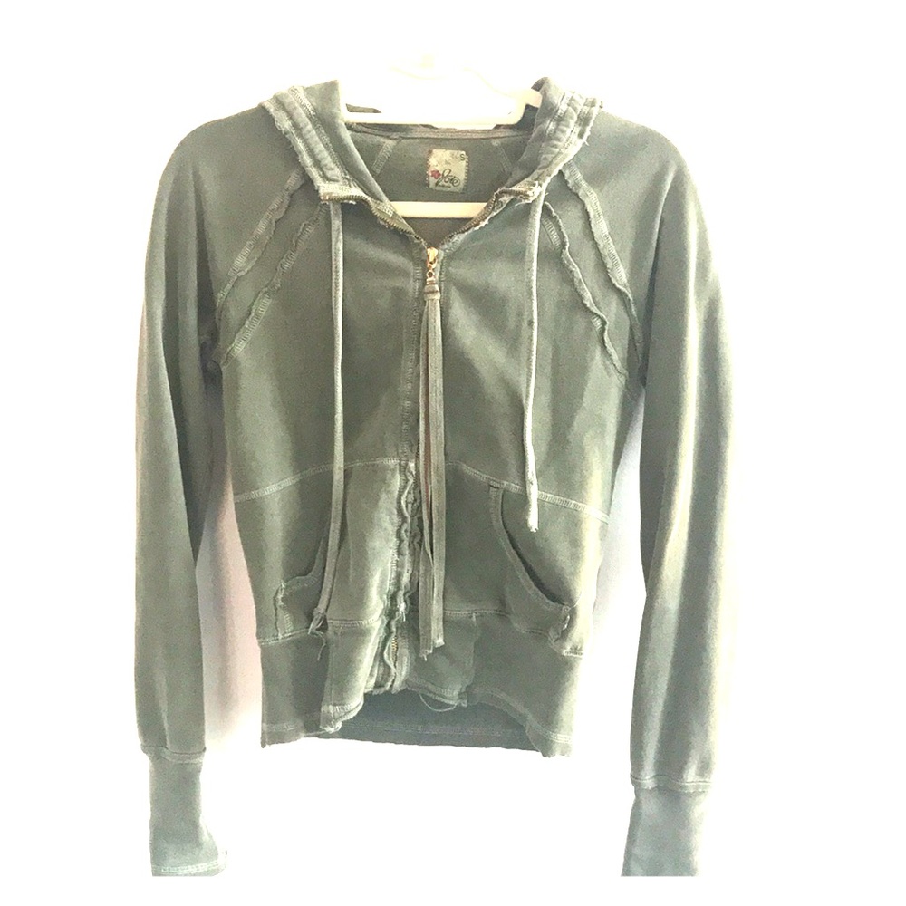 Joie Army Green Tassle Sweatshirt - Size S